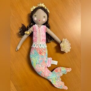 Lilly Pulitzer Pottery Barn mermaid doll